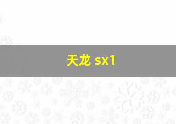 天龙 sx1